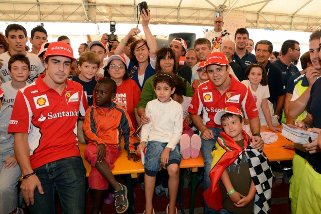 VISITA AREE TERREMOTATE PILOTI FERRARI