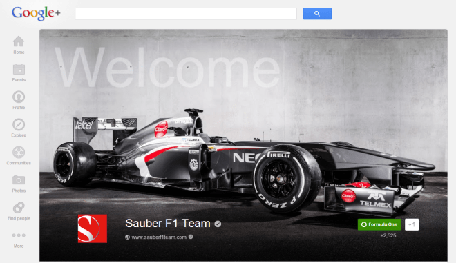 sauberF1_googleplus